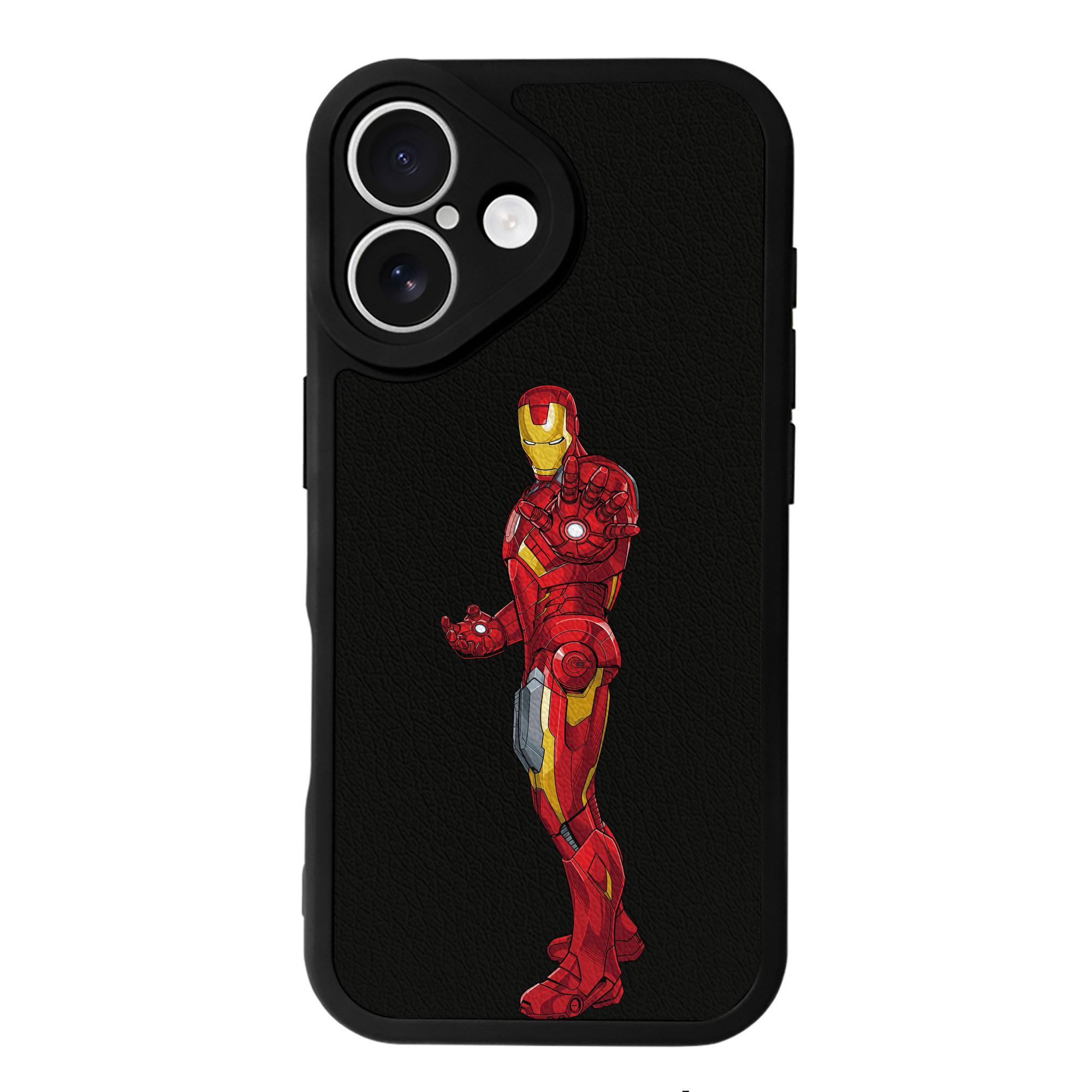 （画像用） アベンジャーズ The Avengers 【iPhone 16シリーズ対応】シリコンスマホケース（レザー調） 材質：シリコン